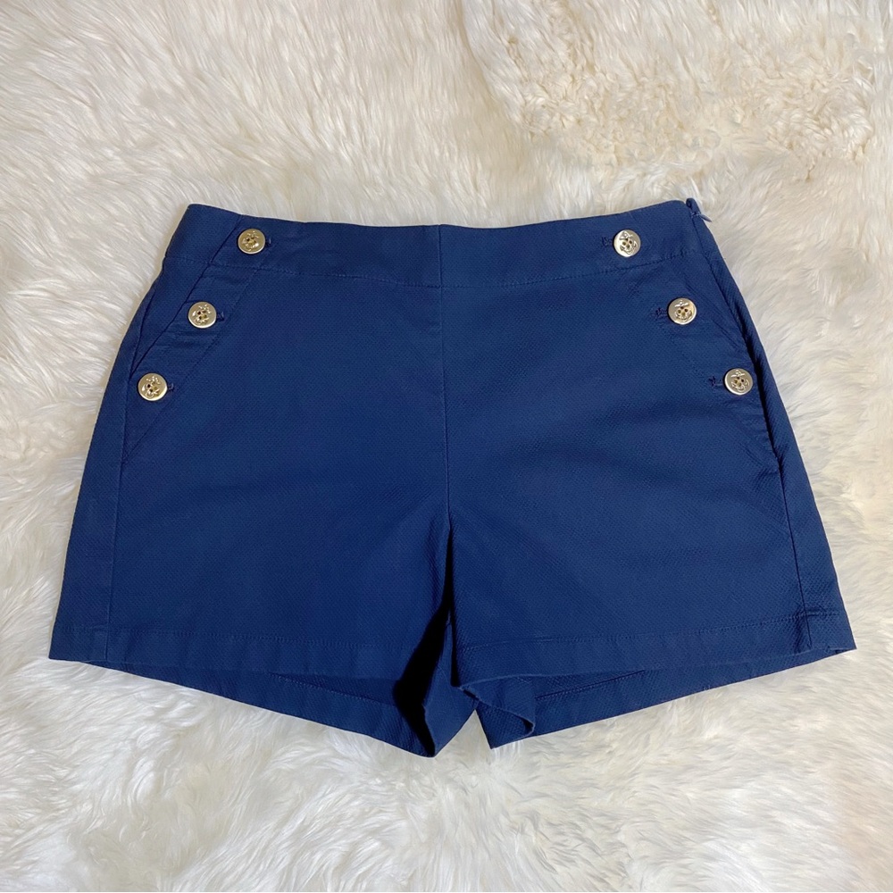 J.Crew Factory Sailor Short in Stretch Piqué Cotton